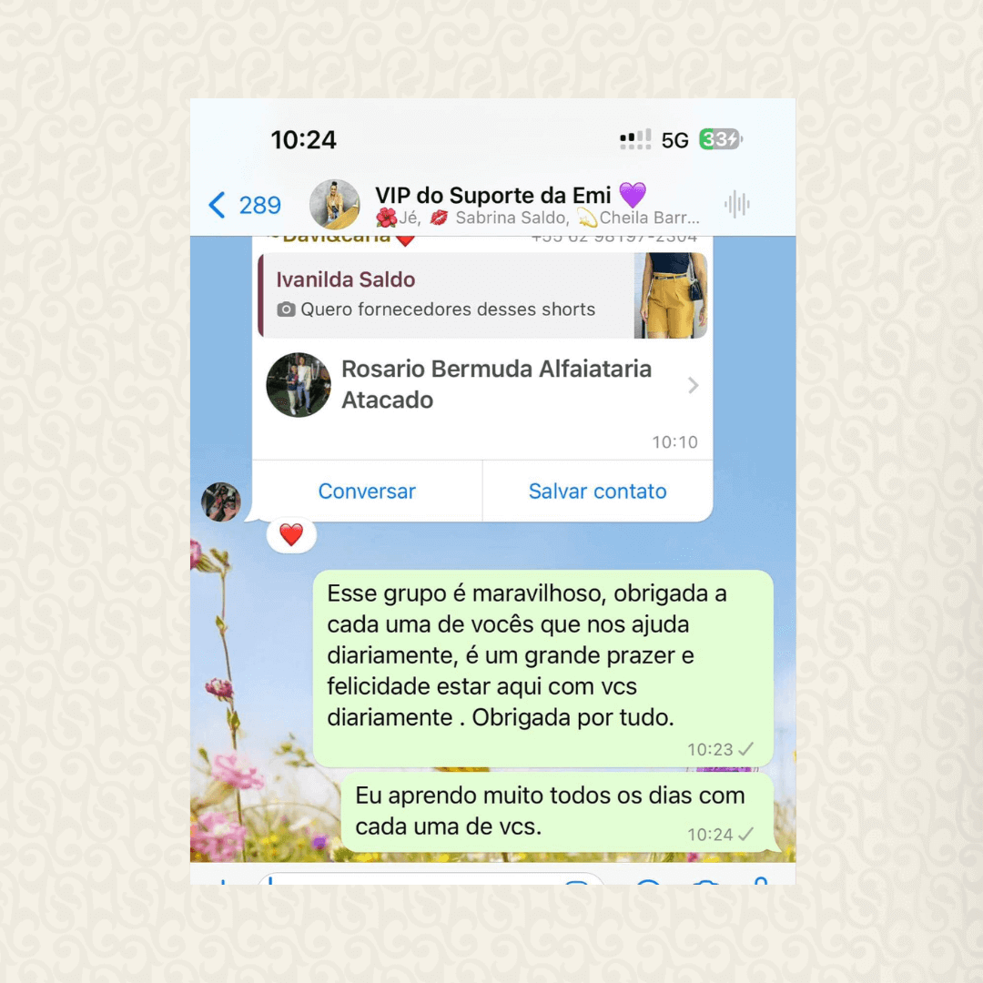 Depoimento de aluna