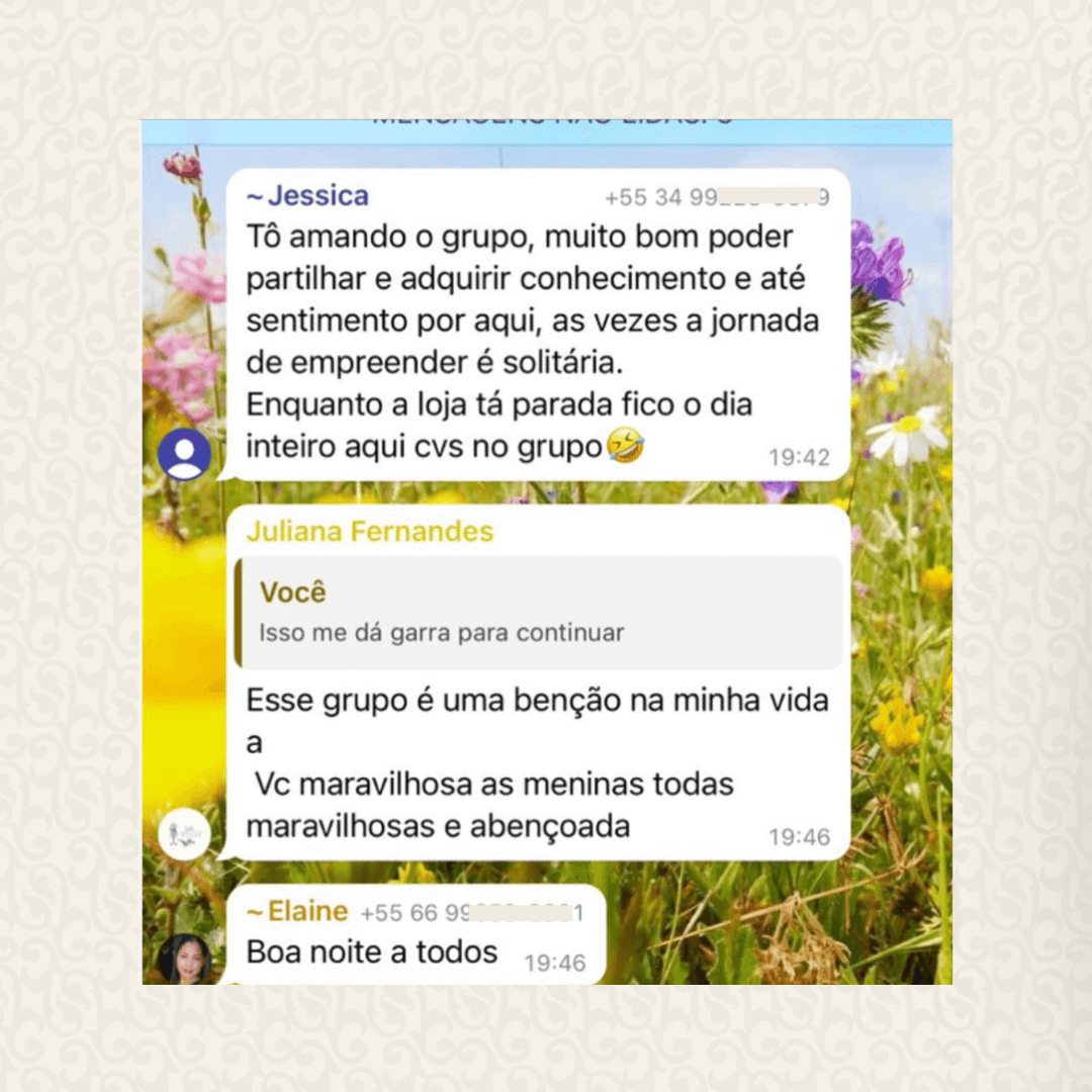 Depoimento de aluna